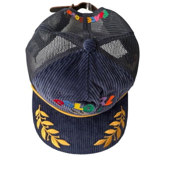 🆕 Polo Ralph Lauren Men’s Dove Peace Love Corduroy Trucker Baseball Cap OS - Picture 3 of 7